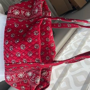 Vintage Vera Bradley Red Bandana Pattern Duffle